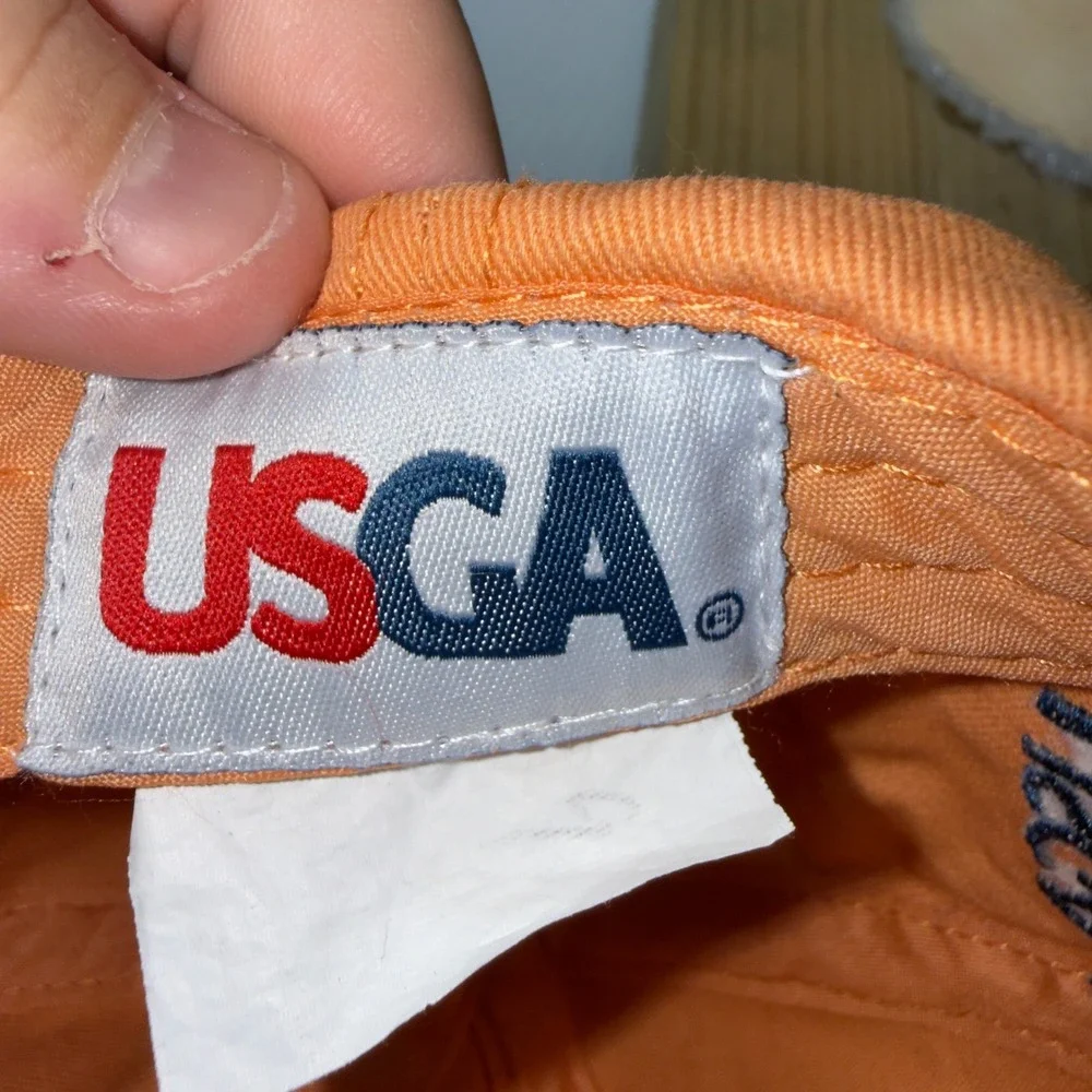 USGA 2015 U.S.‎ Open Chambers Bay Member Hat Orange Cotton Adjustable Golf Cap